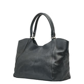 トリーバーチ ロゴ ハンドバッグ トートバッグ ブラック レザー レディース Tory Burch 【中古】